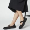 Comfortable Adjustable Mary Jane Flats with Wide Toe Box