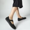 Comfortable Adjustable Mary Jane Flats with Wide Toe Box